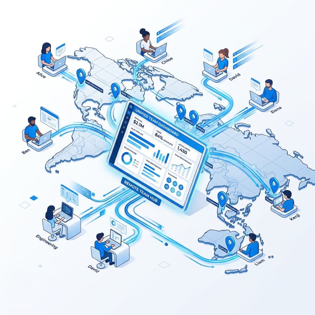 Gestión de Equipos de Ventas Remotos o Multi-Sede