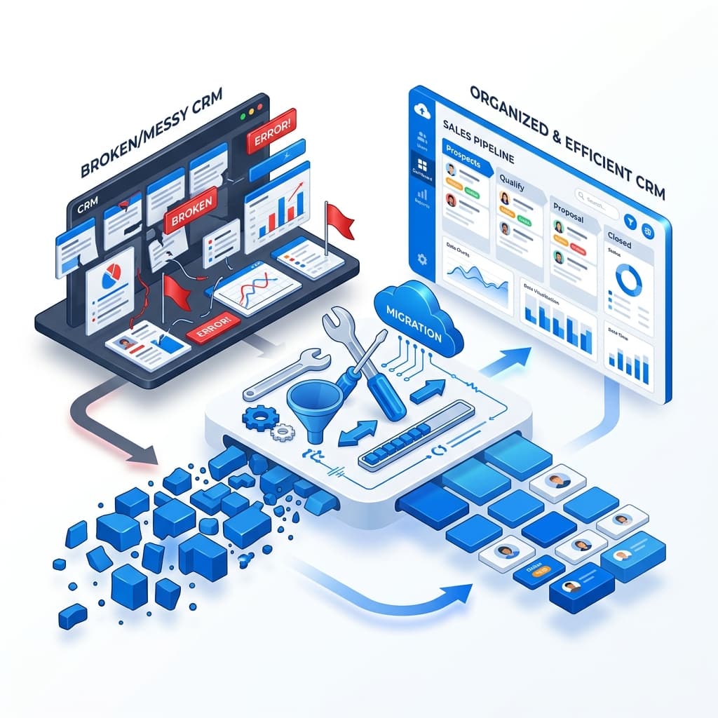 Migración y Rescate de CRM Mal Implementado